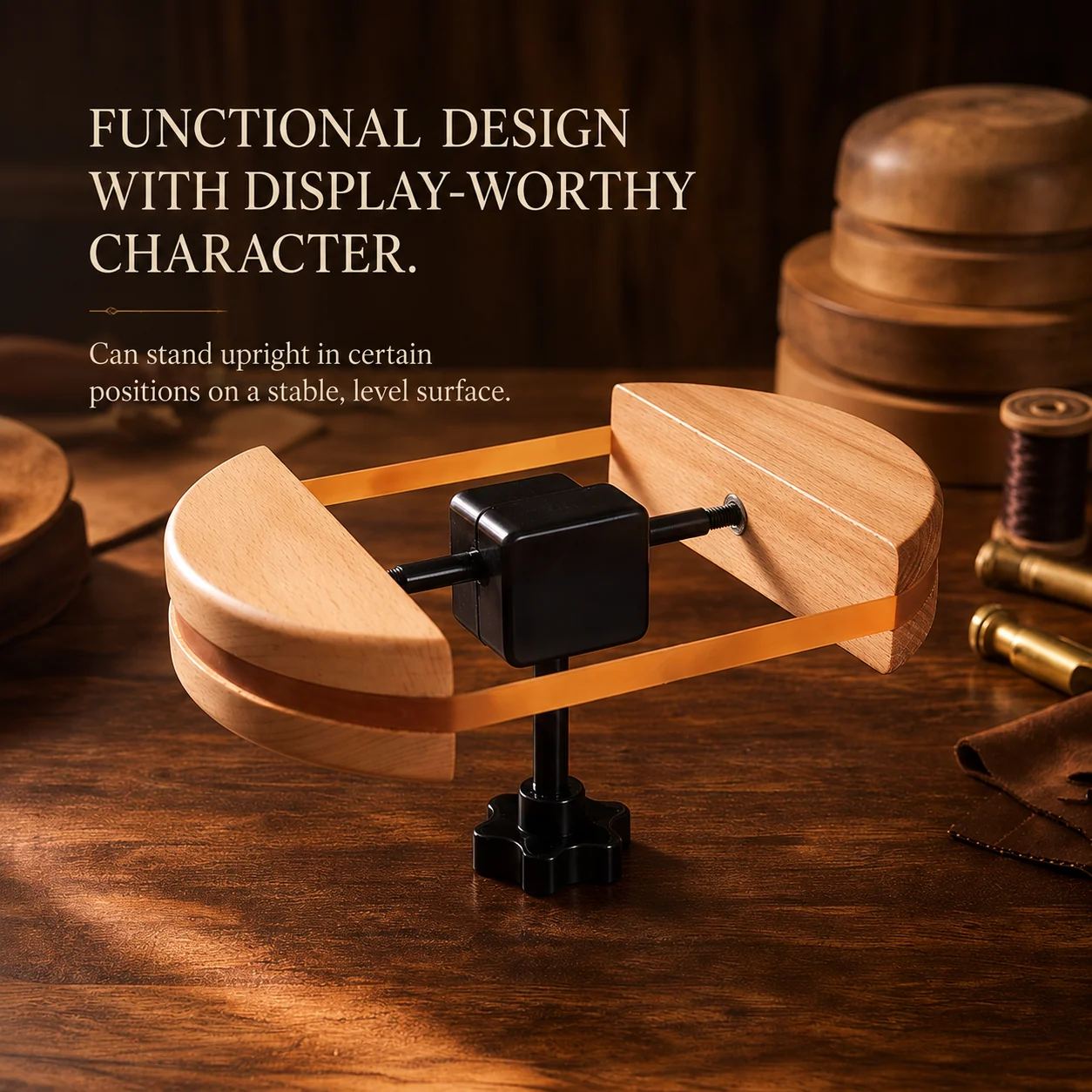 Wooden hat stretcher expansion mechanism